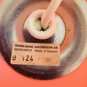 Table lamp in glass B-124 by Hans-Agne Jakobsson for Markaryd Ab, Sweden, 1960s.