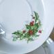 Limoges Christmas saucers