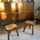 Pair of vintage tripod stools