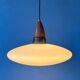 Suspension en verre opalin (style Philips) - Louis Kalff