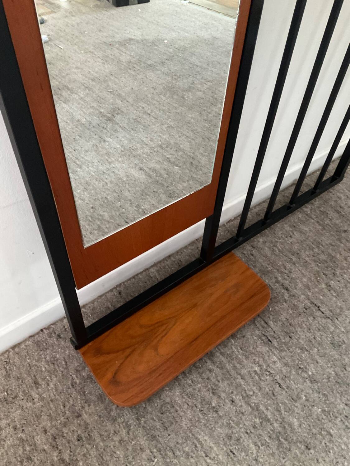 Scandinavian wall-mounted locker from the 60s in teak