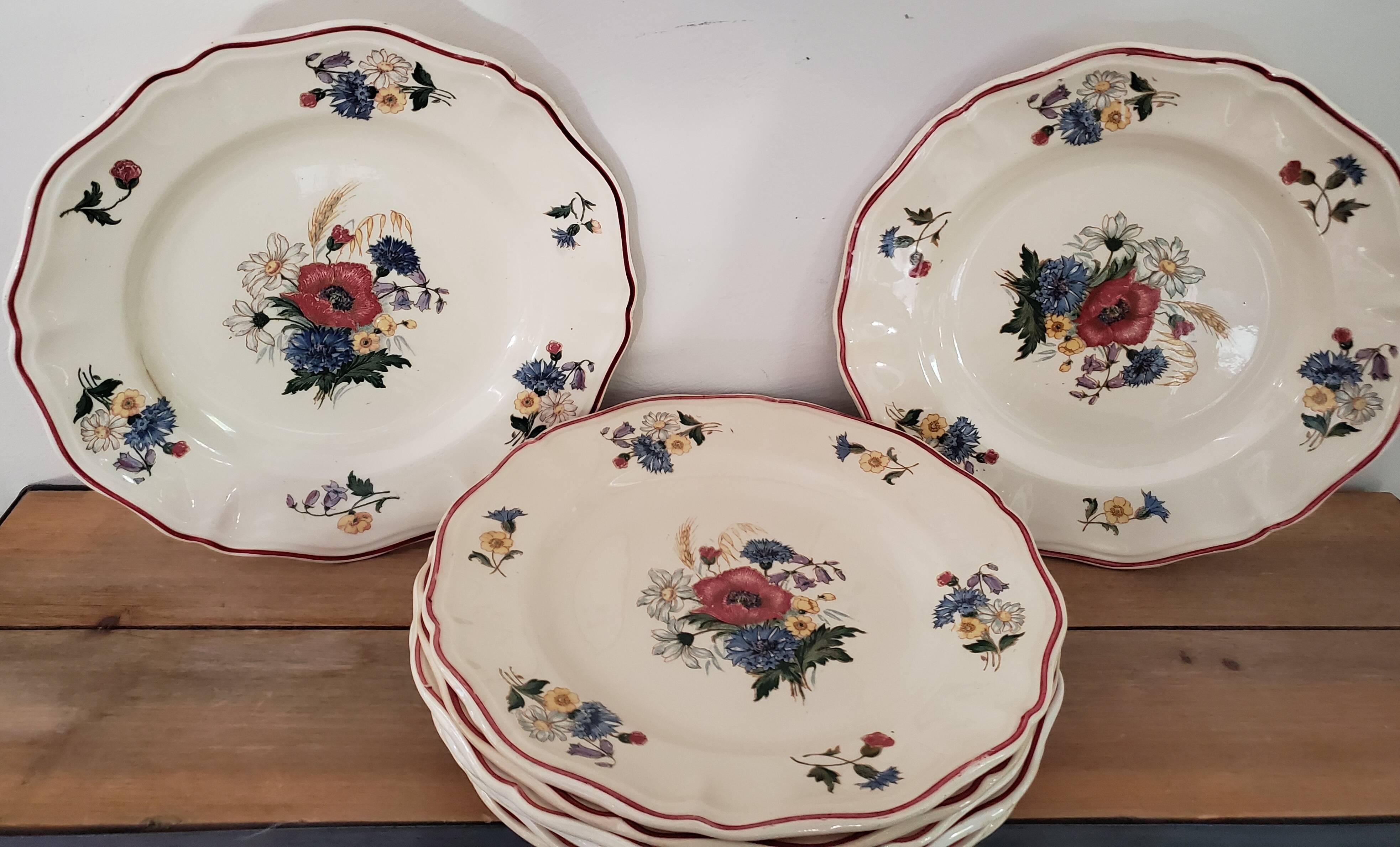 Sarreguemines Flat Plates: Summer