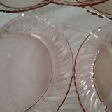 Arcoroc orange pink plates