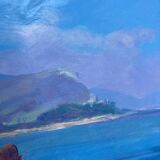 Huile « Cap Ferrat » encadrée