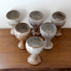 Set of 6 ceramic glasses Roger jacques Grès du Puisaye