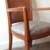 Wooden armchair and cannage