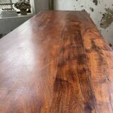 Mahogany sideboard with sliding glass doors