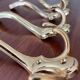 4 golden brass coat racks