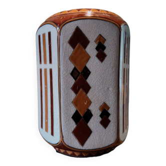 Hexagonal Vase - Art Deco - Keralouve