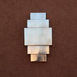 Art Deco chrome wall light (size M)