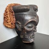 Black and orange tribal mask