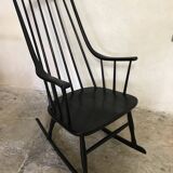 Grandessa Rocking Chair in Black Beech by Lena Larsson, 1960's
