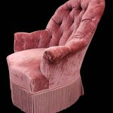Old Napoleon III toad armchair
