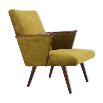 Fauteuil en hêtre des années 1960, Tchécoslovaquie