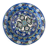 Handmade ceramic collector's plate, glazed with enamels, signed by Adiguzel Gini, Türkiye