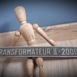 Old embossed brass plate 2000KVA