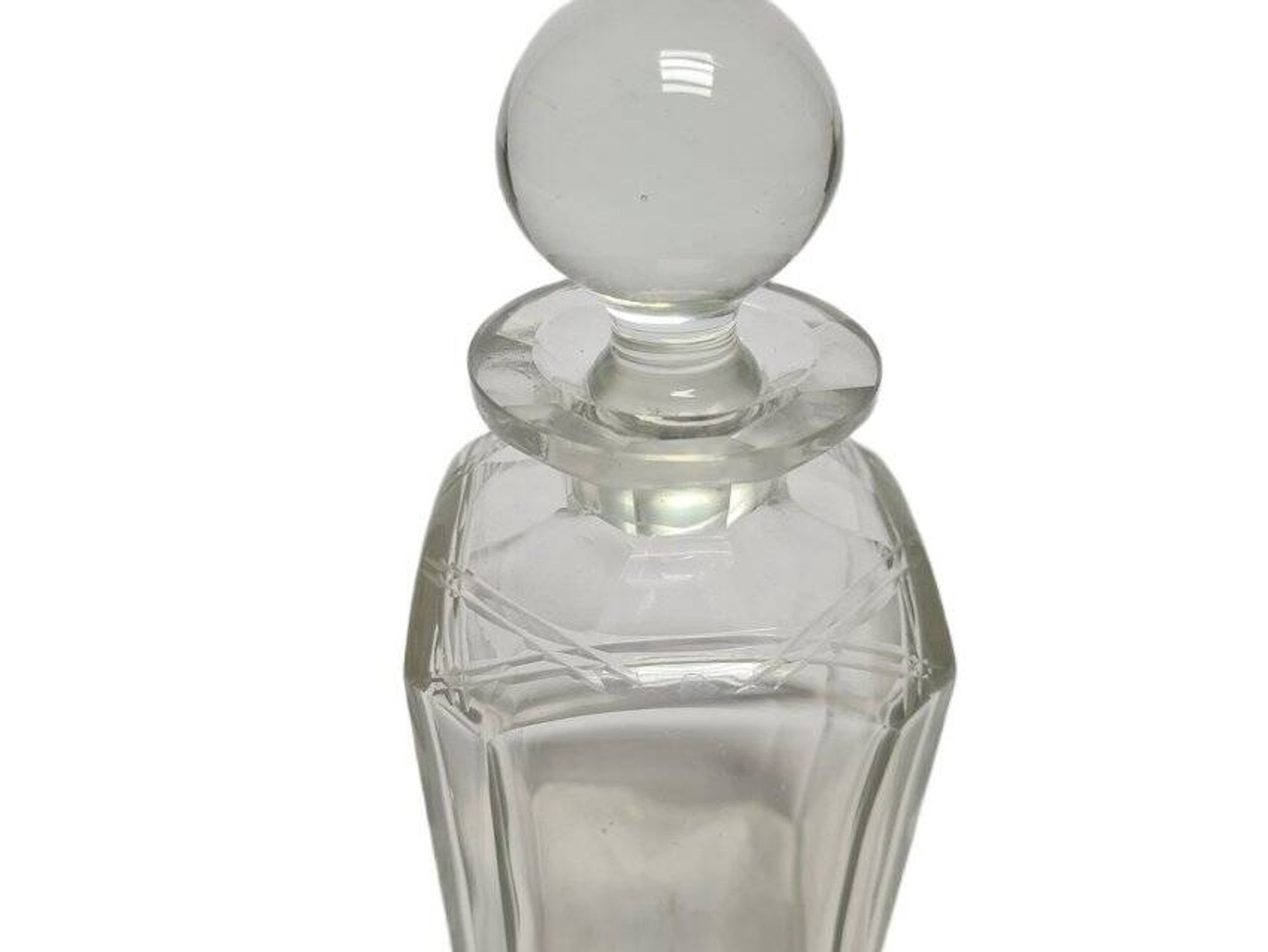 Art Deco crystal carafe, Germany, 1900s