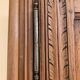 18th-century carved wardrobe, 4 doors, oak/cherry wood