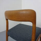 Model 75 Chair in Oak by Niels Otto Møller for J.L. Møllers, 1960s