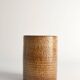 Scandinavian Modern Brown Cylindrical Vase, Jerk Werkmäster, Nittsjö Sweden 1960