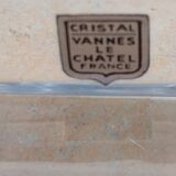 Vintage restangular crystal ashtray Vannes Le Chatel