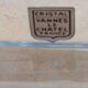 Vintage restangular crystal ashtray Vannes Le Chatel