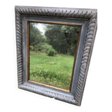 Old solid wood mirror