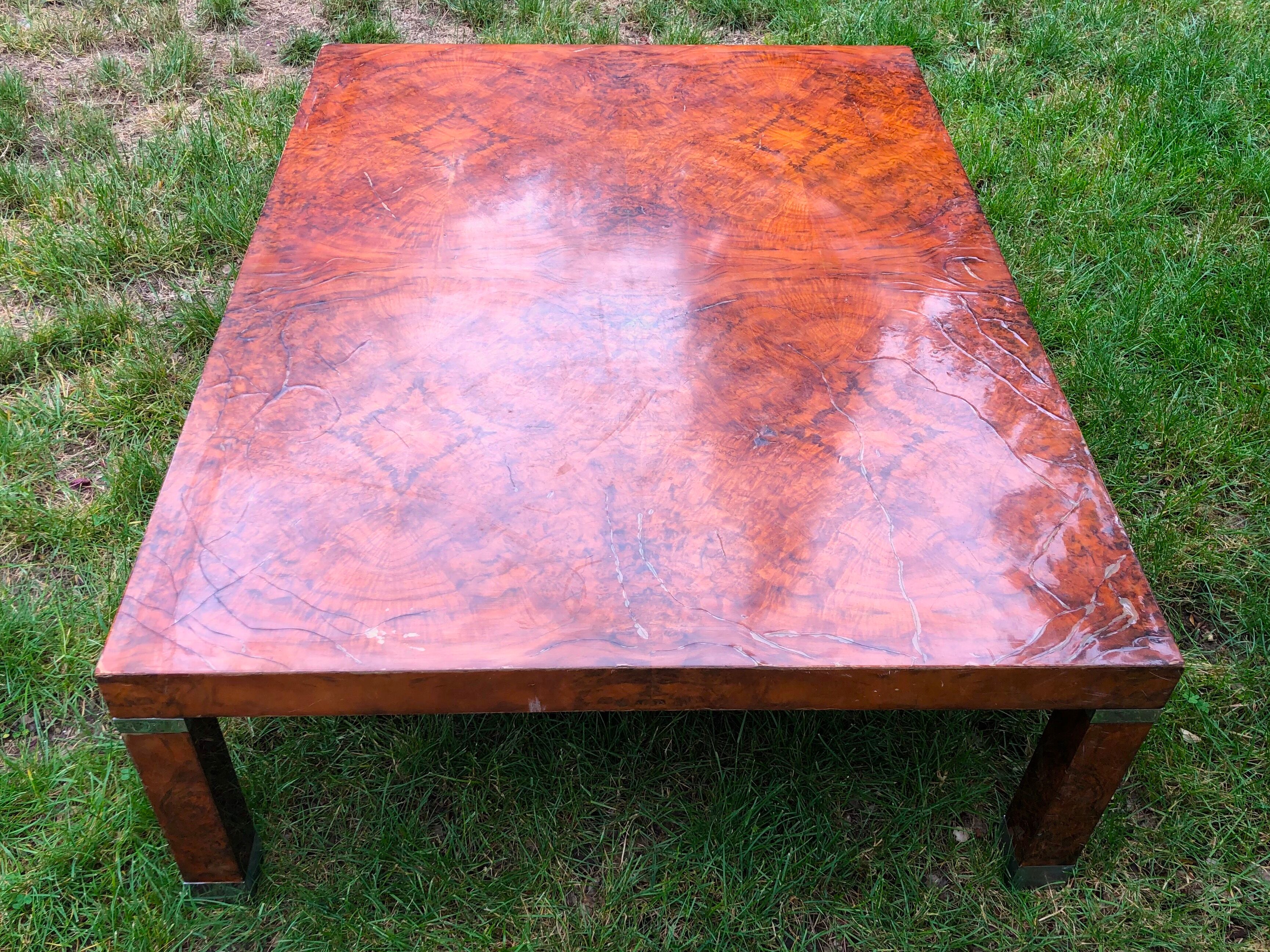 Vintage 1960 walnut table