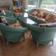 Large rattan lounge