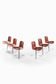 Set of Six Vintage Poul Kjaerholm PK-9 Dining Chairs Brown Leather, 1960s