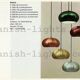 “Medio” pendant light by Jo Hammerborg for Fog & Mørup. Denmark 1960s