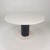Round marble dining table, 1980's