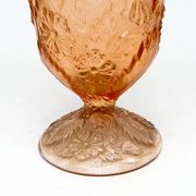 Vase rétro, verre rose, Ząbkowice, Pologne, années 1970