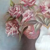 Oil painting bouquet of flowers 60x50 cm