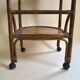 Rattan serving trolley