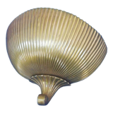 Art Deco wall lamp 40s in bronze and brass shell shape
