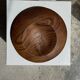 Small circular teak monoxyle pocket tray D25 H7