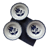 Set of 3 hollow plates Thebes Salins blue