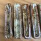 Set of 8 knife holders in enamelled stoneware