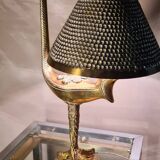 Lampe style empire en bronze sur socle avec patte d aigle 38x23