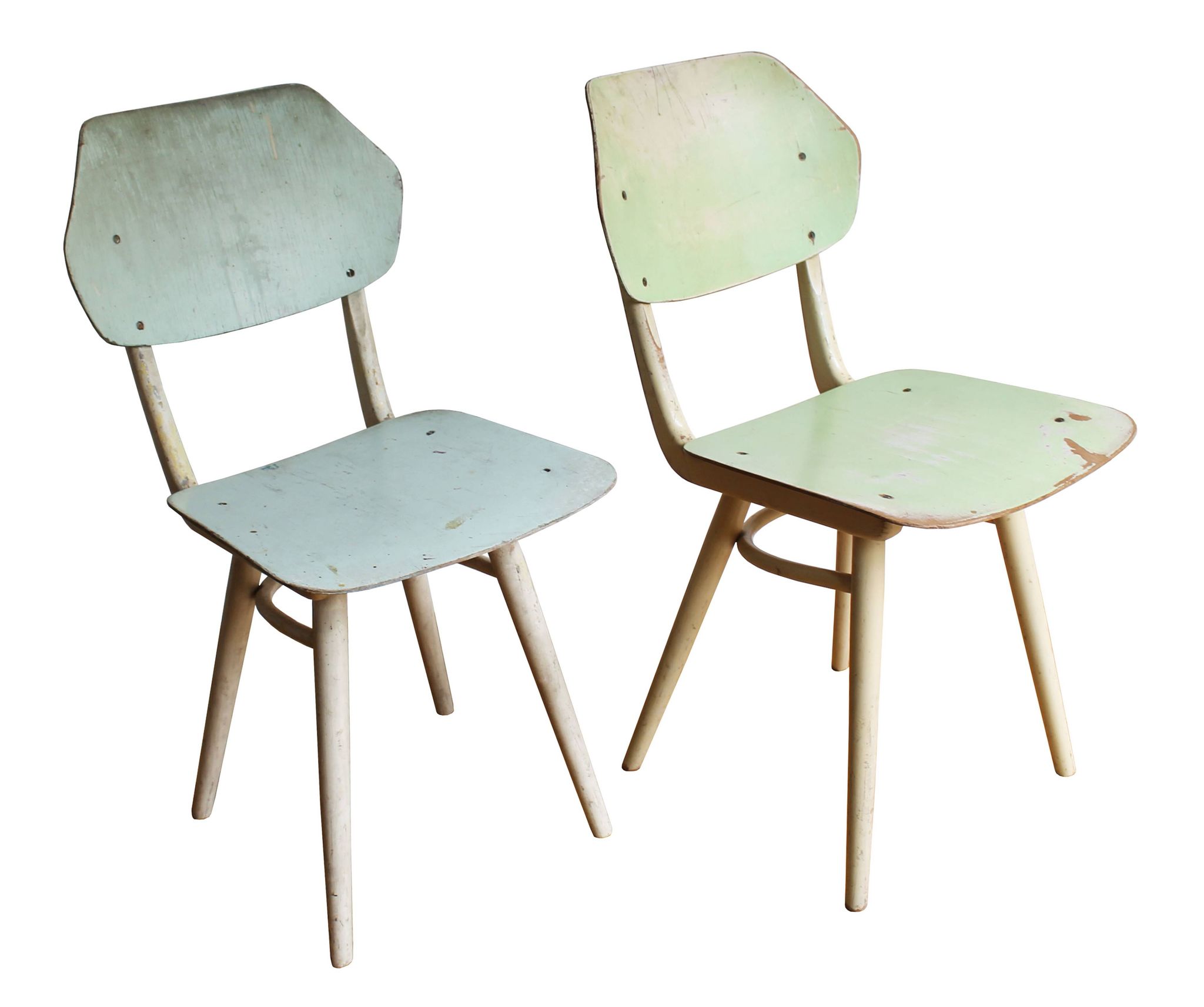 Pair of 1960's Mid Century Modern Dining Chairs by TON