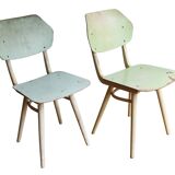 Pair of 1960's Mid Century Modern Dining Chairs by TON