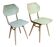 Pair of 1960's Mid Century Modern Dining Chairs by TON