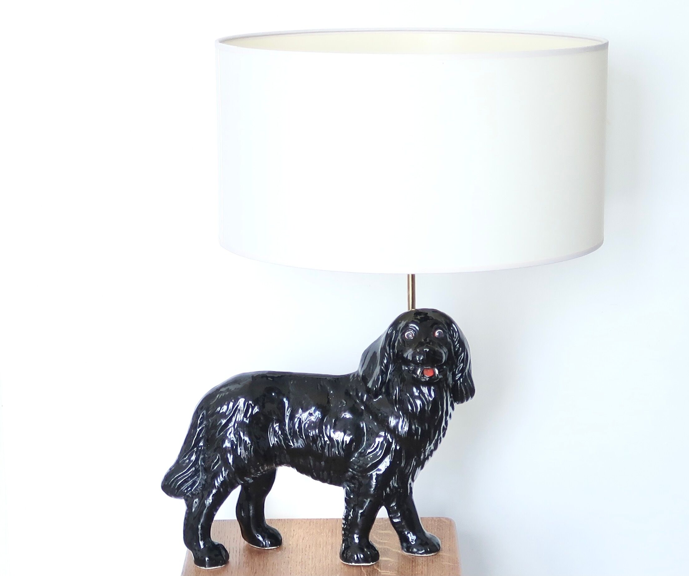 Ceramic "dog" lamp 50s