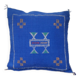 Blue Berber cactus silk cushion