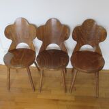 3 Trefle Bistrot Baumann chairs