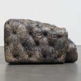 Chesterfield cowhide sofa