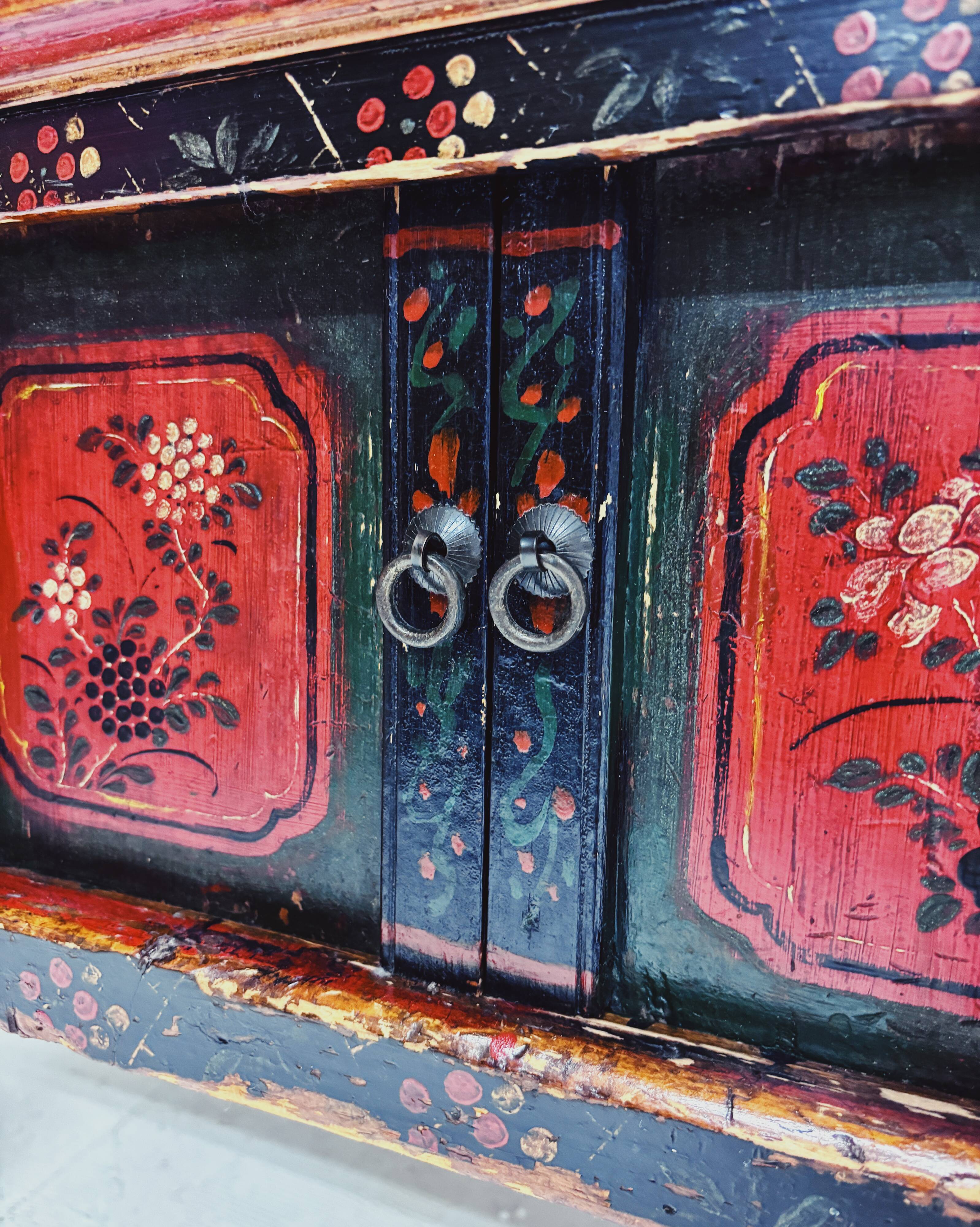 Vintage Chinese Hand-Painted Cabinet