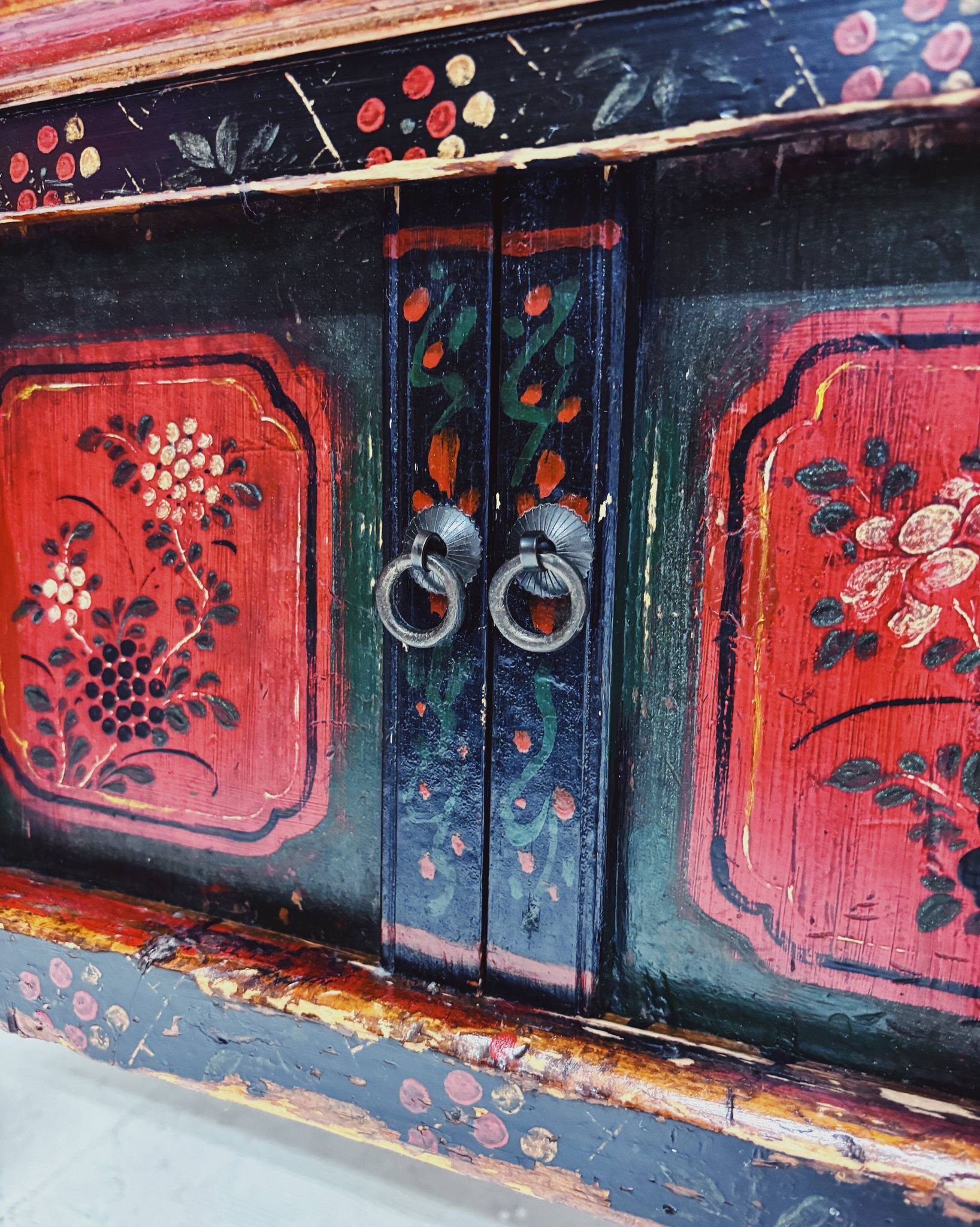 Vintage Chinese Hand-Painted Cabinet