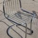 4 chairs & 2 armchairs in chrome-plated steel wire by Gastone Rinaldi, Italy 1970s